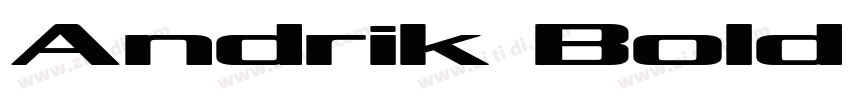 Andrik Bold Bold字体转换